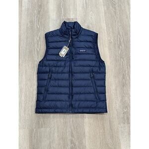 Patagonia Down Sweater Vest Men's Size Small, Navy, NWT